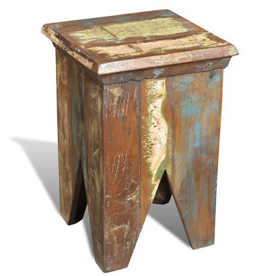 CHARMMA Stool Solid Reclaimed Wood