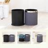 KYUSAR Trash Can Garbage Bin Round Trash Can for Kitchen Bathroom Office 10L Capacity Waste Bins Recycling Bins (Color : C) view 3
