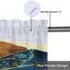 Abstract Red Sun Mountain Valance Curtains 54x18inch1Pcs Country Kitchen Curtains for Small Window Bathroom Farmhouse view 3