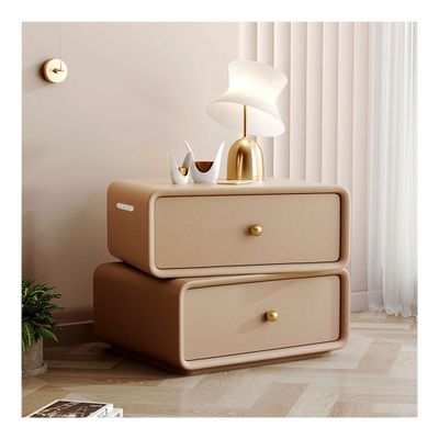 Smart Nightstand with USB Charging Station,Side Table With Drawer,Bedside Storage Cabinet for Bedroom,Upper Rotatable,Modern Solid Wood Bedside Table,for Living Room,Sofa,Office Multi-color Optional (