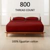 Real 800-Thread-Count, 100% Egyptian Cotton |Short Queen Size, Burgundy Color| 4 PC Sheet Set, 800TC Egypt Long Staple Cotton, Made to Fit Upto 12" Deep Pockets Hotel Quality Soft Silky Sateen Weave view 2