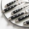 32 Piece Silverware Set for 8 with Black Handle Premium Stainless Steel Flatware Set,Mirror Polished Cutlery Utensil Set Home Kitchen Eating Tableware Set Fork Knife Spoon Dishwasher Safe view 3