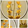 Gold Tabletop Fountain with LED Light, Indoor Fountain Relaxation Fountains Meditation Desk Fountain Artistic Waterfall Fountains Home/Office view 3