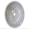 Bathroom Blue Spiral Vessel Sink, Spiral Pattern Washbasin, Modern Design Solid Surface Basin, Ceramic Laundry Basin, Bathroom Inspiration view 1