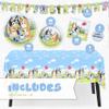 Unique Bluey Birthday Party Supplies | Serves 16 Guests | Officially Licensed Bluey Party Decorations - Banner, Table Cloth, Dinner & Cake Plates, Napkins, Sticker view 2
