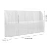 4 Case Storage Box Acrylic Organizer Wall Mount Organizer with 4 Compartment Air Conditioner Remote Control Holder Mobile Phone Storage Box for Home Office Living Room Bedroom view 2