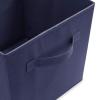 Casafield Set of 12 Collapsible Fabric Cube Storage Bins, Navy Blue - 11" Foldable Cloth Baskets for Shelves, Cubby Organizers & More view 3