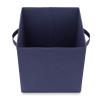 Casafield Set of 12 Collapsible Fabric Cube Storage Bins, Navy Blue - 11" Foldable Cloth Baskets for Shelves, Cubby Organizers & More view 4