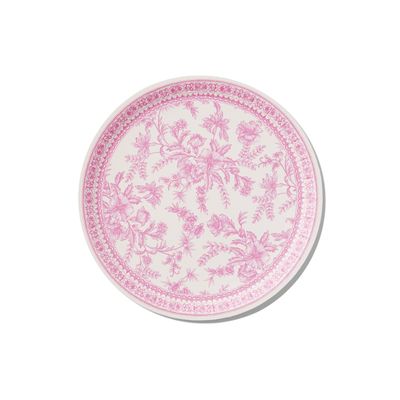 Coterie Decorative Paper Plates (Set of 10 Large Plates) - Pink Floral and White for Bridal/Baby Shower and More - Tea Party Supplies | 9.25 Fancy Plates