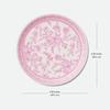 Coterie Decorative Paper Plates (Set of 10 Large Plates) - Pink Floral and White for Bridal/Baby Shower and More - Tea Party Supplies | 9.25 Fancy Plates view 3