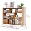 Bookshelf Bookshelf, 3-Tier Wooden Shelf Bookcase Width-Adjustable Storage Organizer Rack for Home Office, Living Room, Kitchen, BedroomWhite Bookcase Storage Rack (Size : L60-120xD17xH80cm) view 2