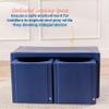 ECR4Kids Tri-Me Table and Cube Chair Set, Multipurpose Furniture, Navy, 3-Piece view 3