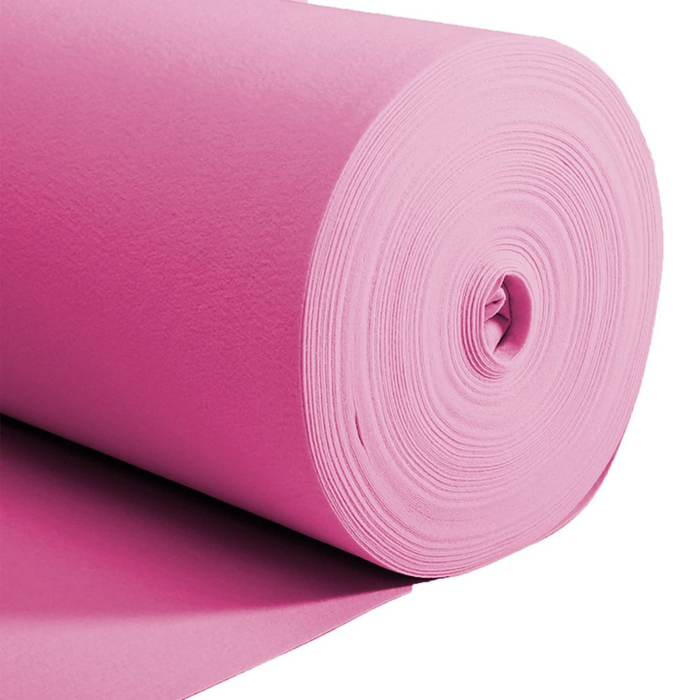 Pink Carpet Aisle Runner Rug, 10m 20m 30m Wedding Walkway Runner Polyester Carpet Rugs 2mm Extra-Thick Carpet Floor Runner for Wedding, Party, Hallway Cutable (Size : 1.2x10m)