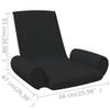 CUMYZO Folding Floor Chair Black Fabric 4.84kg/10.65ib Floor Chairs view 2