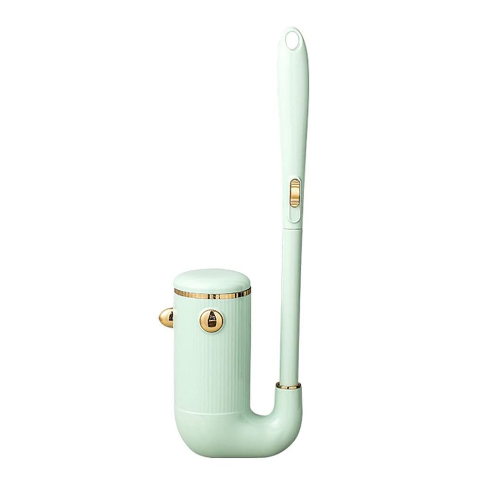 ROHNES Disposable Toilet Brush and Holder Replaceable Brush Head Toilet Cleaning Brush Set Home Toilet Bowl Brush for Bathroom