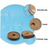 Cabilock 2pcs Transparent Sealed Storage Jar Airtight Food Container for Tea Candy Honey and Seasoning High Borosilicate Kitchen Organizer view 4
