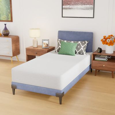 PayLessHere | 10 Inch Twin Mattress | Medium Firm Gel Memory Foam Mattress | White | with Washable Zipper Cover | for Pressure-Relieving Cool Sleep | Bed in a Box, CertiPUR-US Certified