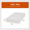 PayLessHere | 10 Inch Twin Mattress | Medium Firm Gel Memory Foam Mattress | White | with Washable Zipper Cover | for Pressure-Relieving Cool Sleep | Bed in a Box, CertiPUR-US Certified view 2
