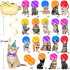20Pcs Cat Hanging Swirls Decorations Cat Kitten Birthday Party Decorations Baby Cat Swirl Decorations for Cat Lover Kids Pet Cat Theme Birthday Party Pet Adoption Party Supplies view 3