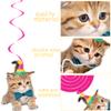20Pcs Cat Hanging Swirls Decorations Cat Kitten Birthday Party Decorations Baby Cat Swirl Decorations for Cat Lover Kids Pet Cat Theme Birthday Party Pet Adoption Party Supplies view 4