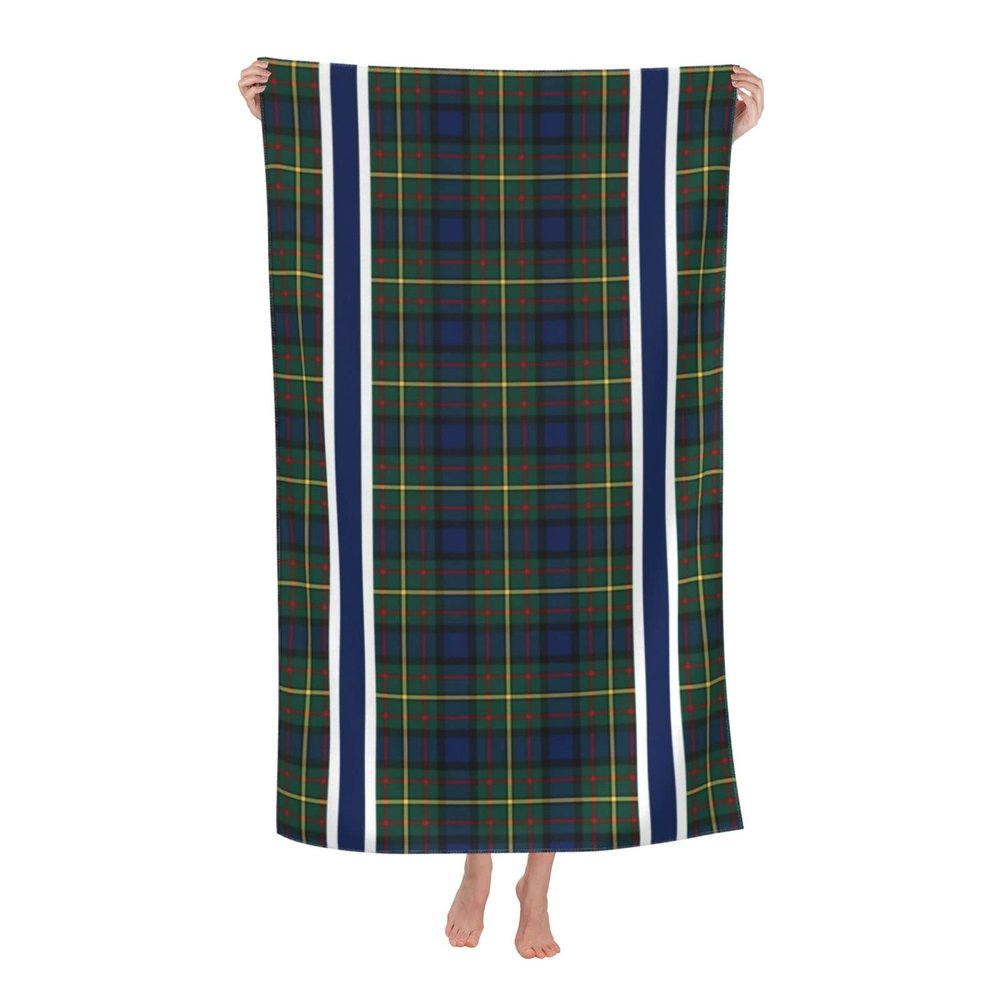 LMNSWDA Maclaren Clan Tartan Beach Towels Oversized Soft High Absorbent Quick Dry Bath Towels Pool Towels Travel Beach Towels for Kids Adults