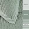 Bedsure Green Quilts King Size - King Quilt Bedding Set Bedspread Coverlet, Lightweight Corduroy Pattern Bedspread, 3-Piece Set with 106"x96" Coverlet & 2 Pillow Shams, All-Season Soft Microfiber view 2