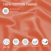 100% Cotton King Pillowcases Set of 2, Deep Dream 600 Thread Count Pillow Cases, 20x36 Inches, Super Soft and Breathable Envelope Closure (Orange) view 2
