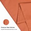 100% Cotton King Pillowcases Set of 2, Deep Dream 600 Thread Count Pillow Cases, 20x36 Inches, Super Soft and Breathable Envelope Closure (Orange) view 4