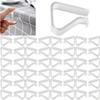 48 Pieces Transparent Clear Tablecloth Clips, Plastic Table Cloth ClipsWindproof Table Cover Holder ClampsTable Cloth Holder for Christmas Home Wedding Party Indoor Outdoor Camping Picnic (Large) view 1