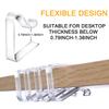 48 Pieces Transparent Clear Tablecloth Clips, Plastic Table Cloth ClipsWindproof Table Cover Holder ClampsTable Cloth Holder for Christmas Home Wedding Party Indoor Outdoor Camping Picnic (Small) view 3