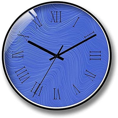 BOMMEL Wall Clock Metal Frame Wall Decoration, Creative Quartz Mute Clock Precise (Color : C),D (Color : D)
