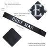 7 PCS Bachelorette Sashes Set for Groomsmen, Black Team Groom Sashes for Bachelor Bridal Shower Supplies Wedding Parties Decorations Favors Gifts view 2