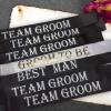 7 PCS Bachelorette Sashes Set for Groomsmen, Black Team Groom Sashes for Bachelor Bridal Shower Supplies Wedding Parties Decorations Favors Gifts view 4
