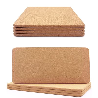 4 Pcs High Density Thick Cork Trivets for Hot Dishes & 4 Pcs Rectangle High Density Thick Cork Trivets for Hot Dishes