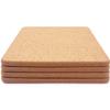 4 Pcs High Density Thick Cork Trivets for Hot Dishes & 4 Pcs Rectangle High Density Thick Cork Trivets for Hot Dishes view 2