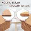 4 Pcs High Density Thick Cork Trivets for Hot Dishes & 4 Pcs Rectangle High Density Thick Cork Trivets for Hot Dishes view 4