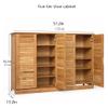 LIOONS 5 Tier Shoe Racks Shoe Cabinet with Drawers Shoe Cabinet for Foyer Shoe Storage Shelf Organizer Creative Shoe Stand view 2