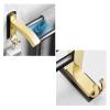 ALDEPO Towel Rail Towel Rack Towel Holder Towel Hanger Double Rod Towel Rail Wall Mounted Towel Rack No Drill Adhesive with Hook Space Aluminum for Restroom Toilet,40cm view 2