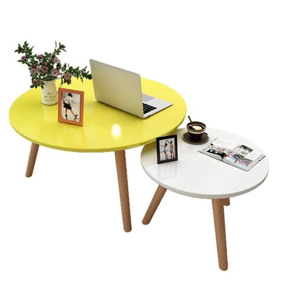 BTZHY Side Table/End Table,Nesting-Tables Living Room Coffee Table Sets of 2 Nightstands Night Tables for Bedroom Home Office Telephone Table 27  17 Inch/19  15 Inch