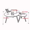 BTZHY Side Table/End Table,Nesting-Tables Living Room Coffee Table Sets of 2 Nightstands Night Tables for Bedroom Home Office Telephone Table 27  17 Inch/19  15 Inch view 2