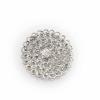 3 in Silver Metal Rhinestones Flower Brooch Chair Sash Pin Party Events Home Decoration view 1