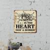 ArogGeld Metal Sign A Mother is The Heart of A Home Aluminum Sign Motivational Heart Warming Home Sign Wall Decor Bright Wall Plaque Poster for Living Room Dining Room Bedroom 10x10in view 3