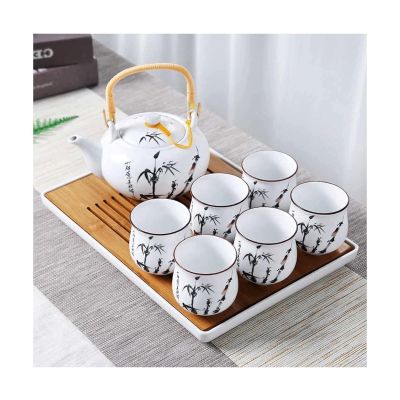 OLOTU Handmade Tea Set The Whole Sset is Simple Porcelain Glaze Color Kung Fu Tea Set Health Tea Cup Set Large Capacity