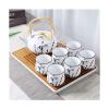 OLOTU Handmade Tea Set The Whole Sset is Simple Porcelain Glaze Color Kung Fu Tea Set Health Tea Cup Set Large Capacity view 1