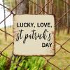ArogGeld Spiritual Lettering Saying Metal Sign Lucky Love St Patrick's Day Metal Tin Sign Wall Art Home Decor Funny Poster Plaque for Culb Bar Cafe Man Cave Kitchen 15.2x15.2in view 4
