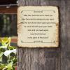 ArogGeld Metal Sign May The Road Rise Up to Meet You Metal Wall Art Spiritual Bible Verse Decorative Home Wall Art Abstract Wall Art Decor for Outdoor Street Home Bar Club 10x10in view 2
