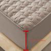 FCLDESHOP Mattress Cover Stretches,Thick Quilted Quilting Bed Sheets, Bedroom Hotel Solid Color Non-Slip Mattress Cover Mattress Toppers Pillowcase,Pink,90cmx200cm (3pcs) view 3