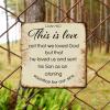 ArogGeld Inspired Saying Quotes Metal Sign This is Love Not That We Loved God Aluminum Sign Wall Art Home Decor Bright Wall Decor Art for Lane Avenue Street Way Man Cave 10x10in view 4