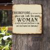 ArogGeld Therefore The Lord Himself Will Give You A Sign Metal Sign Inspiration Christian Quote Aluminum Sign Decorative Home Wall Art Novelty Plaque Sign Decor for Home Pub Bar Man Cave 10x10in view 2