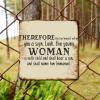 ArogGeld Therefore The Lord Himself Will Give You A Sign Metal Sign Inspiration Christian Quote Aluminum Sign Decorative Home Wall Art Novelty Plaque Sign Decor for Home Pub Bar Man Cave 10x10in view 4